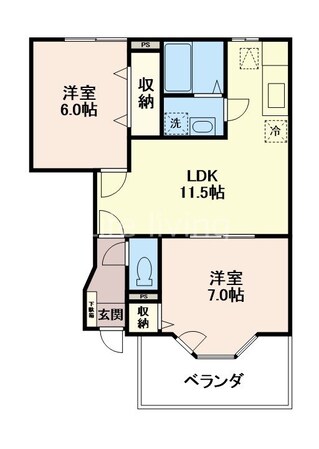 文化の森駅 徒歩15分 1階の物件間取画像